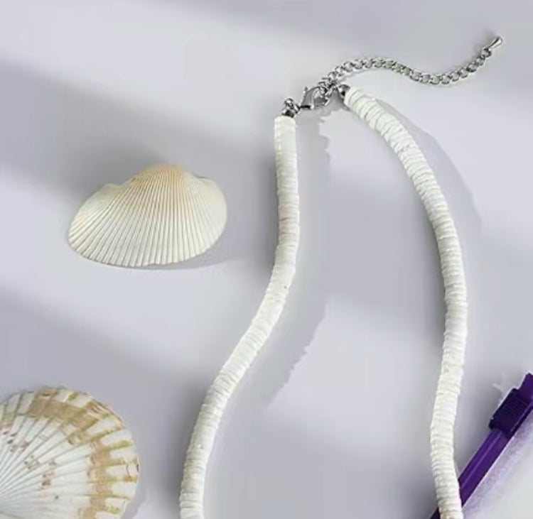White Puka Shell Necklace
